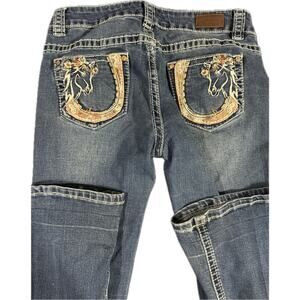 Super Cute Horseshoe Horse - Shyanne Girls Jeans - size 12